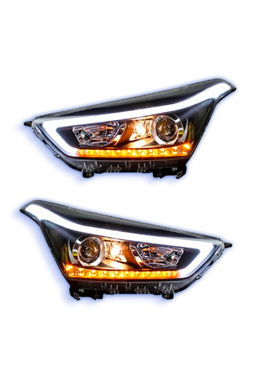 Фары до и после